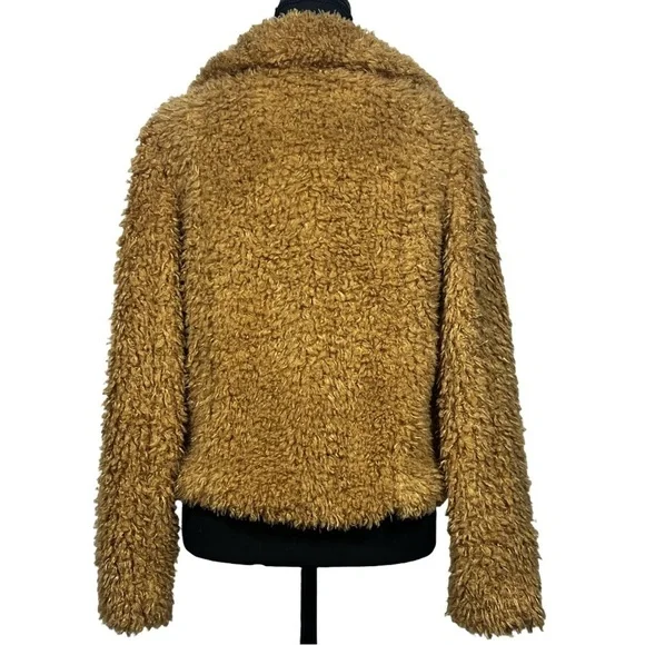 Blank NYC Faux Fur Teddy Bear Coat Medium - Picture 5 of 8